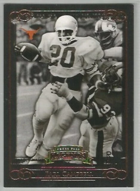 Earl Campbell Oilers Texas 2008 Press Pass Legends BRONZE LIGHT JERSEY 779/999 - Image 1 of 1