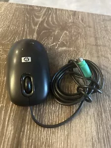 HP MOBJKO P/N: 5188-6230 Black PS/2 Wired 3-Button Optical Scroll Mouse, Black - Picture 1 of 5
