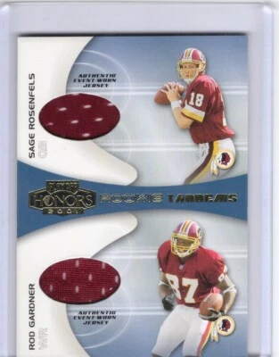 2001 Playoff Honors Rookie Tandem Authentic Jersey #RT5 S.Rosenfels/R.Gardner - Image 1 of 2
