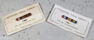 WW1 British Miniature Lapel Medal Ribbon Bar 1914-15 Star Service & Victory A142 - Picture 1 of 6