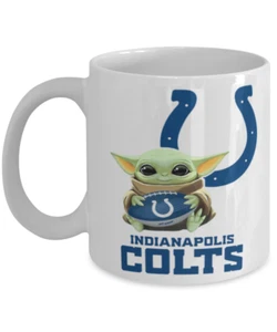 Coffee Mug Indianapolis COLTS NFL Football COLTS Yoda Coffee Mug Gift - Picture 1 of 2