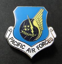 PACIFIC AIR FORCES USAF AIR FORCE SHIELD LAPEL PIN BADGE 1 INCH