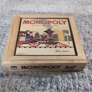 Wooden Box Monopoly Board Game by Parker Brothers - Picture 1 of 5