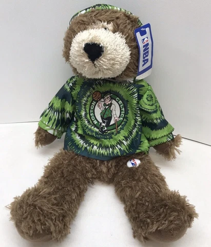 Boston Celtics NBA Plush Teddy Bear Green Spiral Tye-Dye Hoodie Good Stuff 2009 Cover
