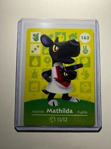 Nintendo Animal Crossing Amiibo Card - Series 2 #162 - Mathilda - w/ Toploader - Picture 1 of 1
