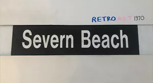 Severn Beach - British Rail 74 Train Destination Blind 21" Station Gift - Picture 1 of 10