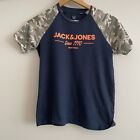 T-Shirt Jack & Jones 12 Jahre Jungen marineblau Tarnarme Logo 