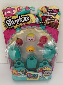 2013 SHOPKINS Season 3-  5 Pack includes 1 Mystery Shopkin Inside NEW Sealed Pkg - Picture 1 of 9