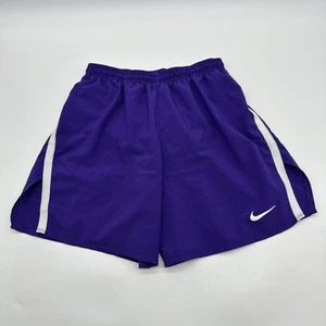 Nike Dri Fit Athletic Shorts Youth Boys M Purple Logo ..#30690 - Picture 1 of 14