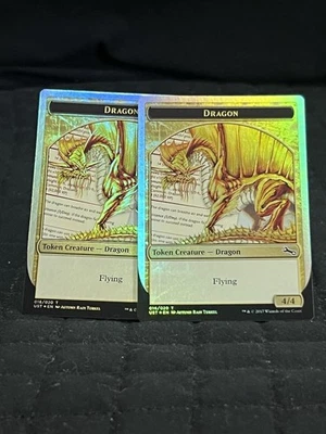 Dragon Token (Gold) Unstable Foil - Image 1 of 2