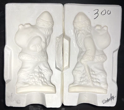 Vintage Unbranded Ceramic Slip Casting Mold Walking Santa Claus Figurine - Image 1 of 4