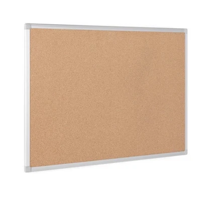 Bi-Office Earth Cork Notice Board, Aluminium Frame, 60 x 45 cm,brown - Image 1 of 3
