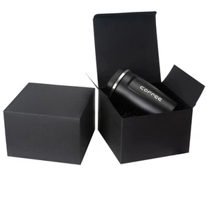 6x6x4 Gift Boxes 50Pcs Small Black Gift Boxes with Lids for Presents, Black B... - Picture 1 of 6