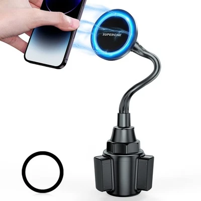 for MagSafe Car Cup Holder Phone Mount, [20 Strongest Magnets] Adjustable Goo... - Image 1 of 4