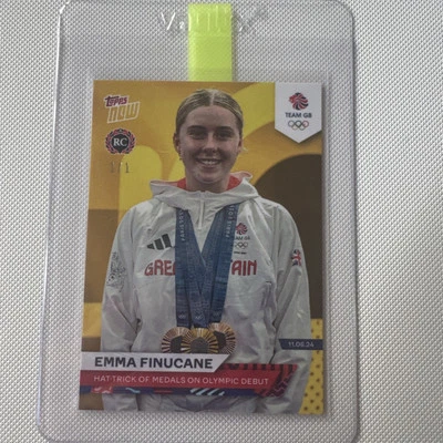 Topps Now Team GB Olympics 2024 Emma Finucane Rookie Card RC Parallel 1/1 ! - Image 1 of 4
