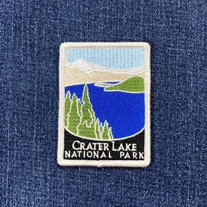 Patch Parco Nazionale Crater Lake - Distintivo Oregon ricamato 2-7/8" (ferro su) - Foto 1 di 2