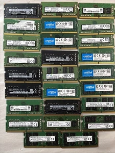 (26) 8GB PC4 SODIMM Laptop Memory DDR4 Ram Modules Mixed Brand Modules - Picture 1 of 5