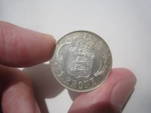 DINAMARCA 1915 1 CORONA PLATA - Imagen 1 de 2