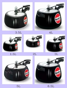 New Hawkins Contura Black Inner Lid Aluminium Pressure Cooker - Picture 1 of 44