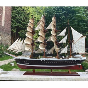 Casa Padrino Deko Segelschiff Pamier 93 cm - Handgefertigtes Modellschiff - Bild 1 von 5