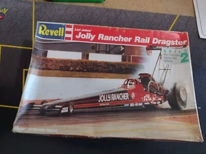 Vintage 1992 Revell 1/25 Jolly Rancher Rail Dragster Car Model Kit #7496 - Picture 1 of 3