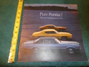 1971 PONTIAC SPORT MODELS SALES BROCHURE / ORIG. DEALER CATALOG FIREBIRD GTO ++ - Picture 1 of 12