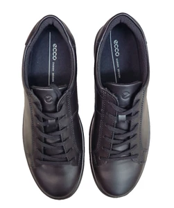 ECCO Sneakers donna morbide classiche nere mono pelle cravatta taglia US 10 - EU 41 - Foto 1 di 12
