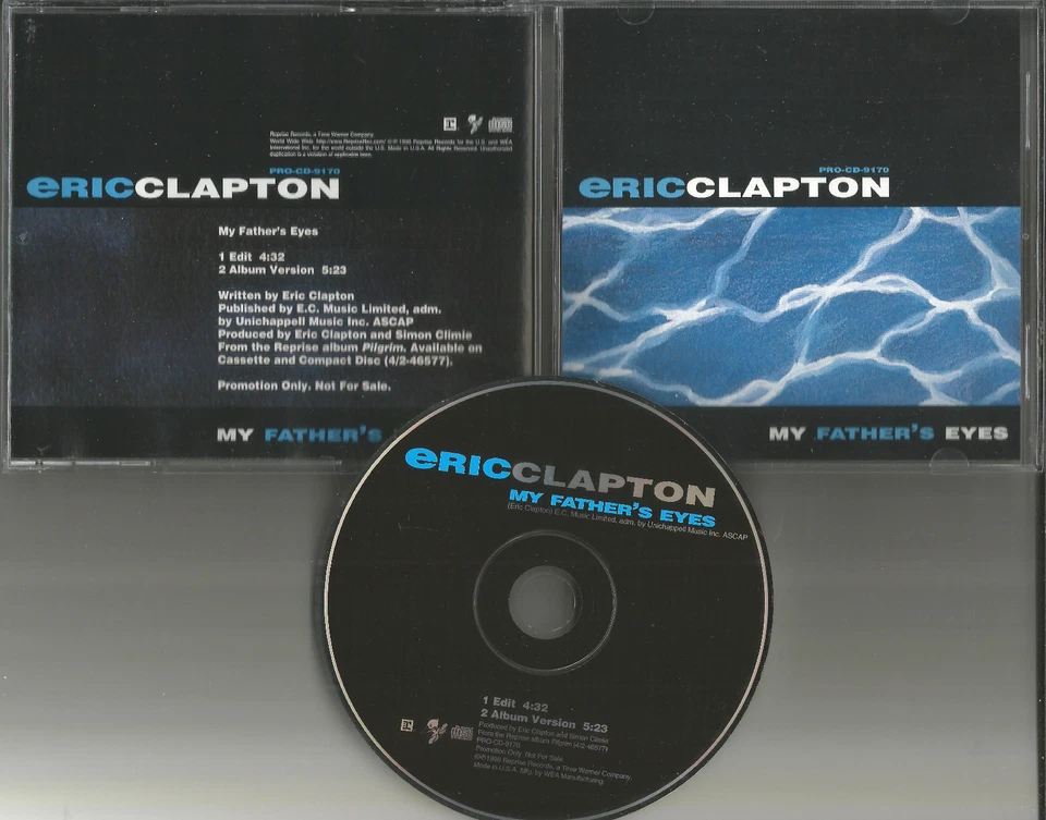 ERIC CLAPTON MY Father’s Eyes w/ RARE EDIT PROMO DJ CD single USA 1998 PROCD9170 - Image 1 of 1