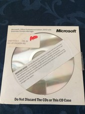 Genuine Microsoft Office Pro Professional 2003 with business contact manager