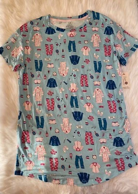 Camisón suave Secret Treasures para mujer talla S-M pijama azul con bolsillos Foto 1 de 4