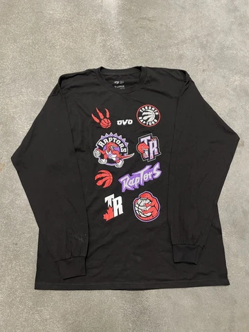 OVO Raptors Men XL Longsleeve Toronto Octobers Shirt Very Own Drake NBA Cover