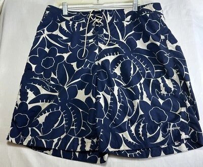Patagonia Trunks Men's Board Printed Floral Shorts Blue Size 38 Swim Trunks - Image 1 of 4