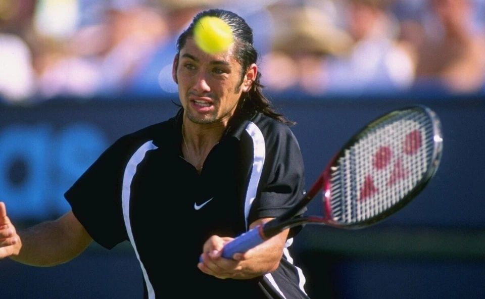 Andre Agassi t-shirts 90’ VTG Medium, Marcelo Rios 1998 - Image 1 of 4