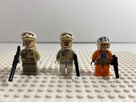 LEGO Starwars: Rebel Hoth Trooper+ Officer + Zev Senesca minifigs only from 8083