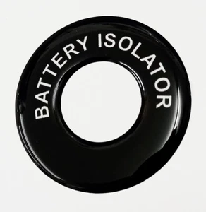 Self adhesive BATTERY ISOLATOR switch bezel - Race Rally Dragster Classic Car - Picture 1 of 1