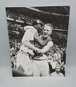 FOTO DE BALONCESTO FIRMADA 8X10 POR STEVE KERR CHICAGO BULLS GOLDEN STATE WARRIORS CERTIFICADO DE AUTENTICIDAD - Imagen 1 de 3