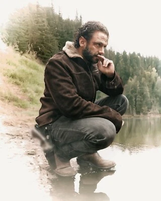 Screen Accurate Rick Inspired By TWD  Grimes Style Suede Leather Jacket Suzahdi - Image 1 of 4