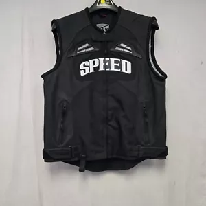 Speed & Strength Insurgent Motorcycle Vest Black/Black Men's Medium *DISPLAY* - Picture 1 of 10