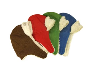PICKAPOOH Sombrero 100% Lana MERINO Peluche Hervido Bebé Niño Niña Niños Orejera Invierno - Imagen 1 de 13