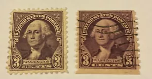 US Scott #720-21, Singles 1932 Washington 3c FVF Used - Picture 1 of 1