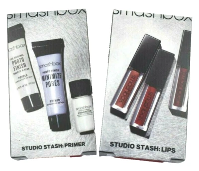 New Smashbox Studio Stash - Primer Set Minimize Pores and Lips Liquid Lipstick - Image 1 of 4