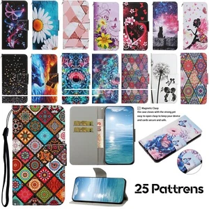 Pattern Cover Leather Wallet Case For Samsung Galaxy Note20 S21 S20+ Ultra FE - Picture 1 of 123