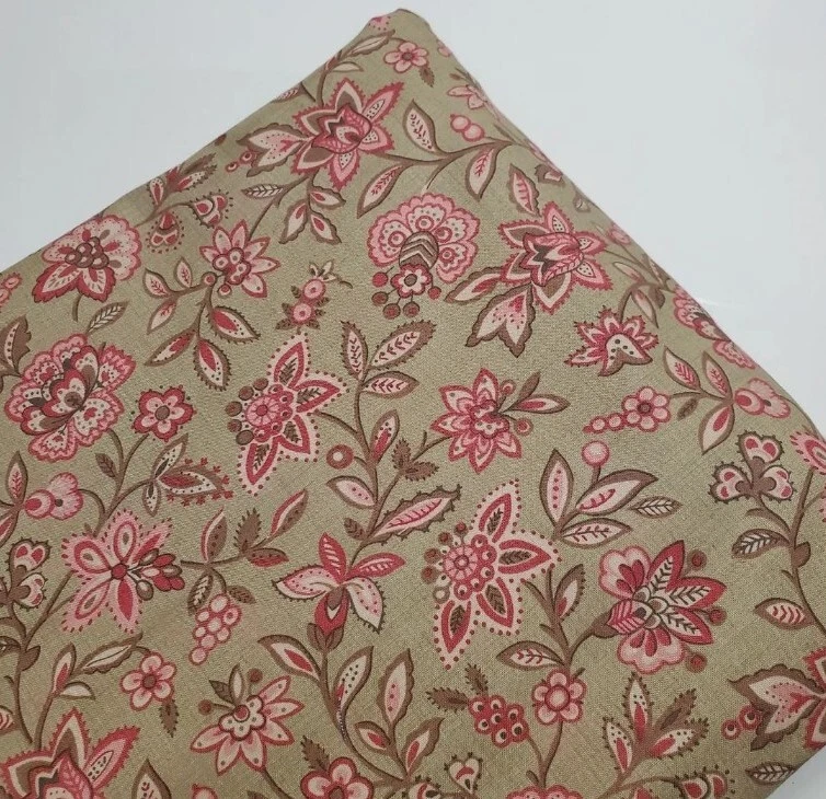 French General Fabric Floral Pink Cotton Moda Sew Quilt Craft New FAT QUARTER - Image 1 of 1