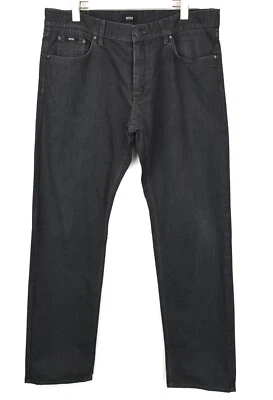 Hugo Boss Pantalones Hombre W37/L32 Espiguilla Patrón Corte Normal Cremallera - Imagen 1 de 4