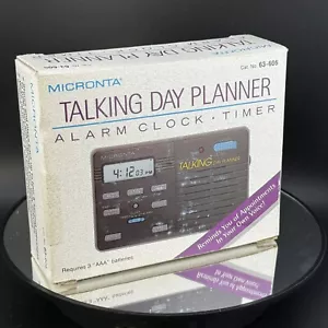Micronta Radio Shack 63-605 Talking Day Planner Alarm Clock Timer W/ Box - Picture 1 of 11