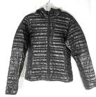 Patagonia Women's Ultralight Down BLACK Hooded Full Zip Puffer Jacket Size XS