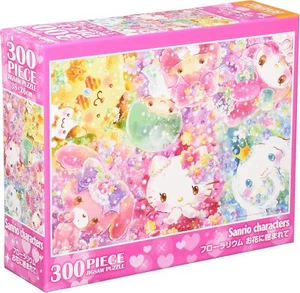 Sanrio Florarium Surrounded by Flowers 300 piece puzzle Beverly 33-173 Japan - Picture 1 of 3