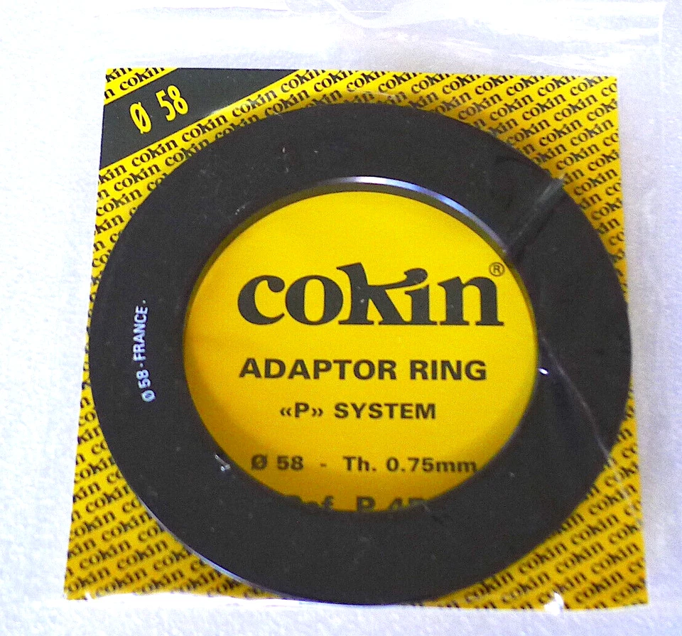 58mm Cokin P Series P458 Adapter Ring - NEW - Image 1 of 1