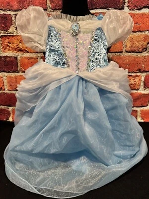 Disney Parks Princess Cinderella Costume Child Size 5/6Traditional Blue MOS - Image 1 of 4