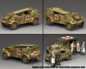 KING & COUNTRY SEGUNDA GUERRA MUNDIAL EJÉRCITO ALEMÁN WH094 AFRIKA KORPS KUBELWAGEN AMBULANCIA SIN USAR EN CAJA - Imagen 1 de 1